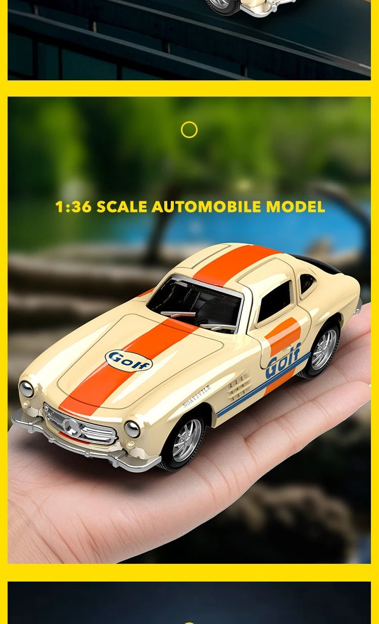 1:32 300SL Vintage car Alloy Car Model Diecasts Metal Toy Car Model Simulation Collection Kids Gift