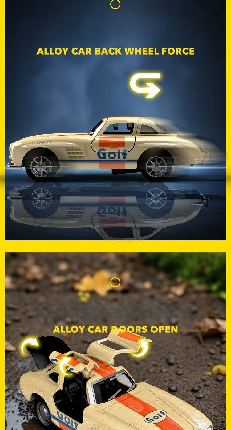 1:32 300SL Vintage car Alloy Car Model Diecasts Metal Toy Car Model Simulation Collection Kids Gift