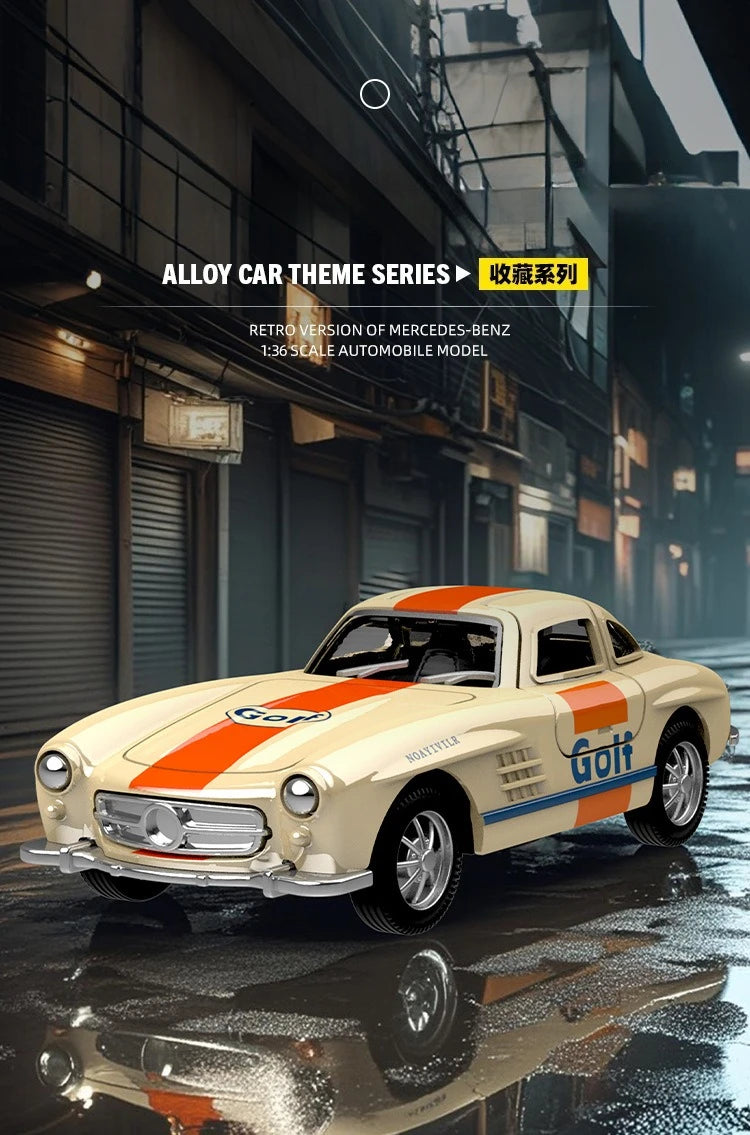 1:32 300SL Vintage car Alloy Car Model Diecasts Metal Toy Car Model Simulation Collection Kids Gift