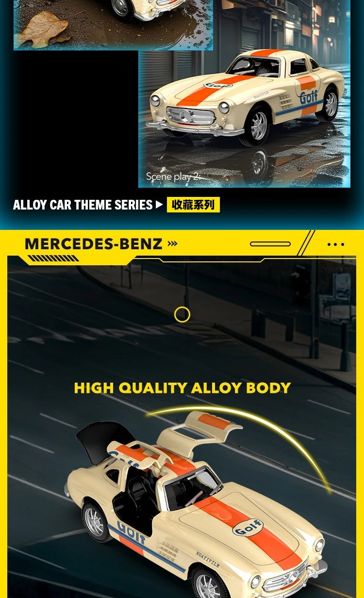 1:32 300SL Vintage car Alloy Car Model Diecasts Metal Toy Car Model Simulation Collection Kids Gift