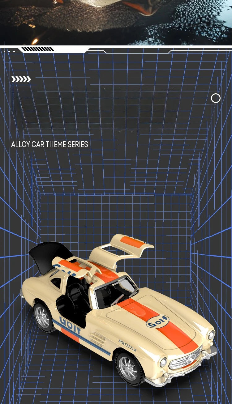 1:32 300SL Vintage car Alloy Car Model Diecasts Metal Toy Car Model Simulation Collection Kids Gift