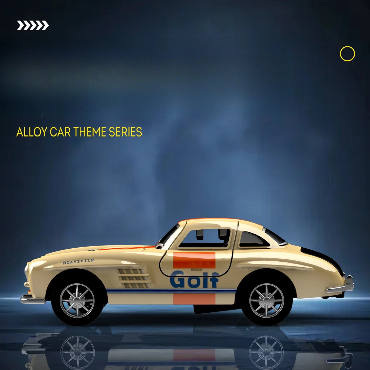 1:32 300SL Vintage car Alloy Car Model Diecasts Metal Toy Car Model Simulation Collection Kids Gift