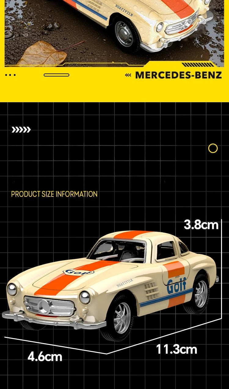 1:32 300SL Vintage car Alloy Car Model Diecasts Metal Toy Car Model Simulation Collection Kids Gift